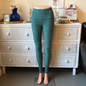 Beyond Yoga Teal Heathered Leggings